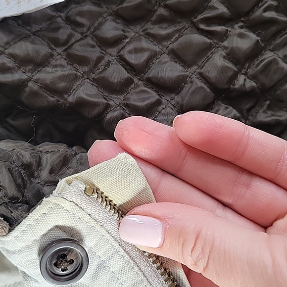 GAP Baby Gap Utility Jacket Insulated Light Khaki Zip Up Button Closure Cotton - Picture 11 of 11